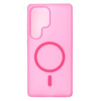 Силиконовый чехол SOFT MATT с поддержкой MagSafe для Samsung S25 Ultra rose red