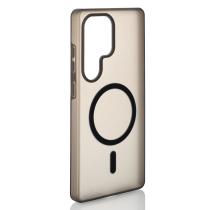 Силіконовий чохол SOFT MATT з підтримкою MagSafe для Samsung S25 Ultra black