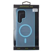 Силіконовий чохол SOFT MATT з підтримкою MagSafe для Samsung S25 Ultra light blue