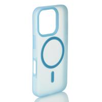 Силиконовый чехол SOFT MATT с поддержкой MagSafe для iPhone 16 Pro light blue
