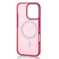 Силиконовый чехол SOFT MATT с поддержкой MagSafe для iPhone 16 Pro cherry red