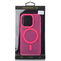 Силиконовый чехол SOFT MATT с поддержкой MagSafe для iPhone 16 Pro Max rose red