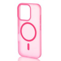 Силиконовый чехол SOFT MATT с поддержкой MagSafe для iPhone 16 Pro Max rose red