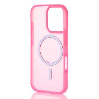 Силиконовый чехол SOFT MATT с поддержкой MagSafe для iPhone 16 Pro Max rose red