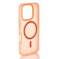 Силиконовый чехол SOFT MATT с поддержкой MagSafe для iPhone 16 Pro Max orange