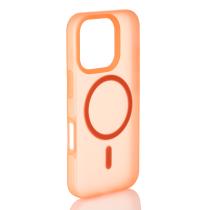 Силиконовый чехол SOFT MATTE с поддержкой MagSafe для iPhone 16 Pro Max orange