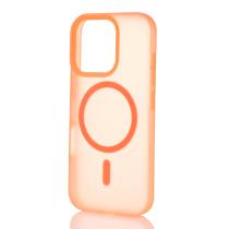 Силиконовый чехол SOFT MATTE с поддержкой MagSafe для iPhone 16 Pro Max orange