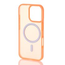 Силиконовый чехол SOFT MATTE с поддержкой MagSafe для iPhone 16 Pro Max orange