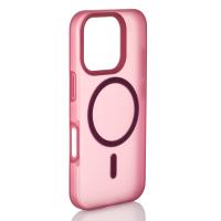 Силиконовый чехол SOFT MATT с поддержкой MagSafe для iPhone 16 Pro Max cherry red