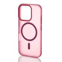 Силиконовый чехол SOFT MATT с поддержкой MagSafe для iPhone 16 Pro Max cherry red