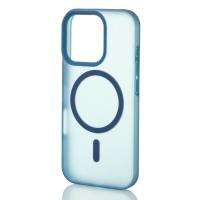 Силиконовый чехол SOFT MATT с поддержкой MagSafe для iPhone 16 Pro dark blue