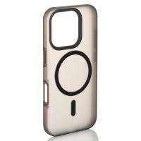 Силиконовый чехол SOFT MATT с поддержкой MagSafe для iPhone 16 Pro Max black