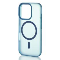 Силиконовый чехол SOFT MATT с поддержкой MagSafe для iPhone 16 Pro Max dark blue