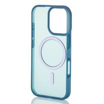 Силиконовый чехол SOFT MATT с поддержкой MagSafe для iPhone 16 Pro Max dark blue
