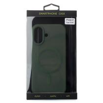 Силиконовый чехол SOFT MATTE с поддержкой MagSafe для iPhone 17 saga green
