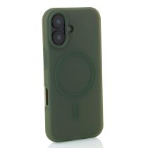 Силиконовый чехол SOFT MATTE с поддержкой MagSafe для iPhone 17 saga green