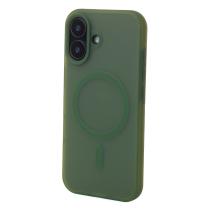 Силиконовый чехол SOFT MATTE с поддержкой MagSafe для iPhone 17 saga green