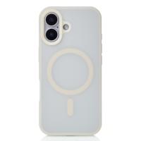 Силиконовый чехол SOFT MATT с поддержкой MagSafe для iPhone 17 antique white