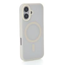 Силіконовий чохол SOFT MATT з підтримкою MagSafe для iPhone 17 antique white