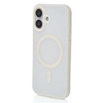 Силіконовий чохол SOFT MATT з підтримкою MagSafe для iPhone 17 antique white