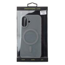 Силиконовый чехол SOFT MATTE с поддержкой MagSafe для iPhone 17 grey