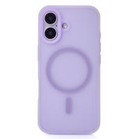 Силиконовый чехол SOFT MATT с поддержкой MagSafe для iPhone 17 pale purple