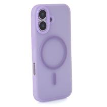 Силиконовый чехол SOFT MATTE с поддержкой MagSafe для iPhone 17 pale purple