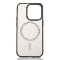 Силиконовый чехол SOFT MATT с поддержкой MagSafe для iPhone 14 Plus/15 Plus black