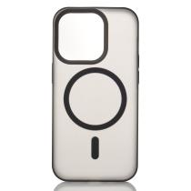Силиконовый чехол SOFT MATTE с поддержкой MagSafe для iPhone 15 black
