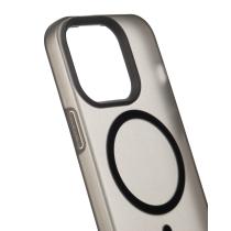 Силиконовый чехол SOFT MATTE с поддержкой MagSafe для iPhone 15 black
