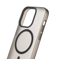 Силиконовый чехол SOFT MATT с поддержкой MagSafe для iPhone 15 black