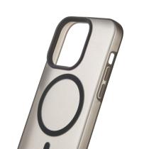 Силиконовый чехол SOFT MATTE с поддержкой MagSafe для iPhone 15 black