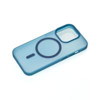 Силиконовый чехол SOFT MATT с поддержкой MagSafe для iPhone 14 Plus/15 Plus dark blue