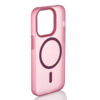 Силиконовый чехол SOFT MATT с поддержкой MagSafe для iPhone 14 Pro cherry red