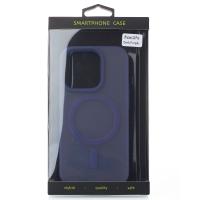 Силиконовый чехол SOFT MATT с поддержкой MagSafe для iPhone 14 Pro dark purple