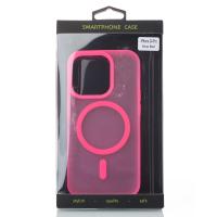 Силиконовый чехол SOFT MATT с поддержкой MagSafe для iPhone 14 Pro rose red