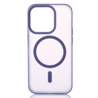 Силиконовый чехол SOFT MATT с поддержкой MagSafe для iPhone 14 Pro Max dark purple