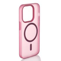 Силіконовий чохол SOFT MATTE з підтримкою MagSafe для iPhone 13 Pro Max cherry red