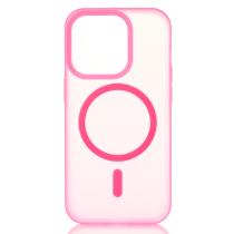 Силіконовий чохол SOFT MATTE з підтримкою MagSafe для iPhone 15 Pro Max rose red