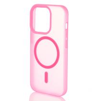 Силіконовий чохол SOFT MATTE з підтримкою MagSafe для iPhone 15 Pro Max rose red