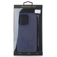 Силиконовый чехол SOFT MATT с поддержкой MagSafe для iPhone 14 Plus/15 Plus dark purple