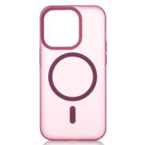 Силиконовый чехол SOFT MATT с поддержкой MagSafe для iPhone 13/14 cherry red