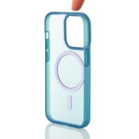 Силиконовый чехол SOFT MATT с поддержкой MagSafe для iPhone 14 Pro dark blue