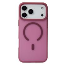 Силіконовий чохол SOFT MATTE з підтримкою MagSafe для iPhone 18 Pro Max cherry red