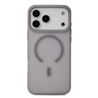 Силиконовый чехол SOFT MATTE с поддержкой MagSafe для iPhone 18 Pro Max grey