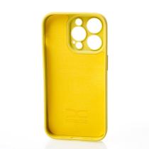 Силиконовый чехол SOFT Silicone Case для iPhone 14 Pro (с лого) лимонный