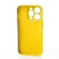 Силиконовый чехол SOFT Silicone Case для iPhone 13 Pro (с лого) лимонный