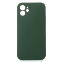 Силиконовый чехол SOFT Silicone Case для iPhone 12 (без лого) темно-зеленый