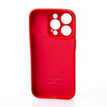 Силиконовый чехол SOFT Silicone Case для iPhone 14 Pro (с лого) красный