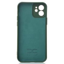 Силиконовый чехол SOFT Silicone Case для iPhone 12 (без лого) темно-зеленый